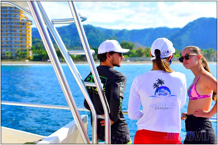 View of Jaco Beach from boat