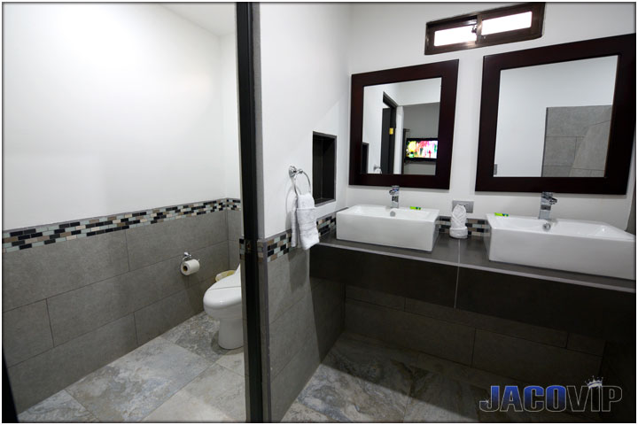 New modern bathroom with 2 sinks