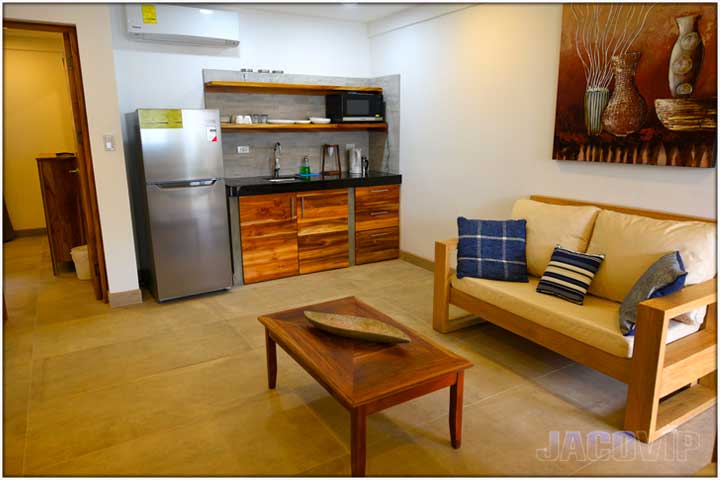 Wood furniture and new kitchenette for condo number 2