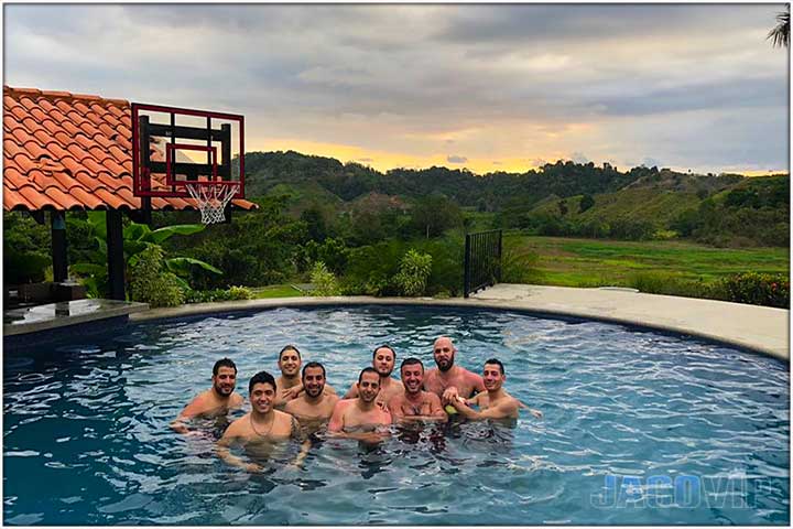 Sunset Pool at Casa Ponte in jaco