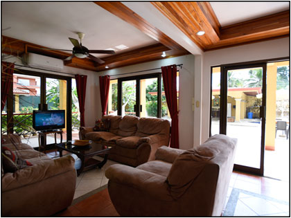 Master Living Area with Pool Table