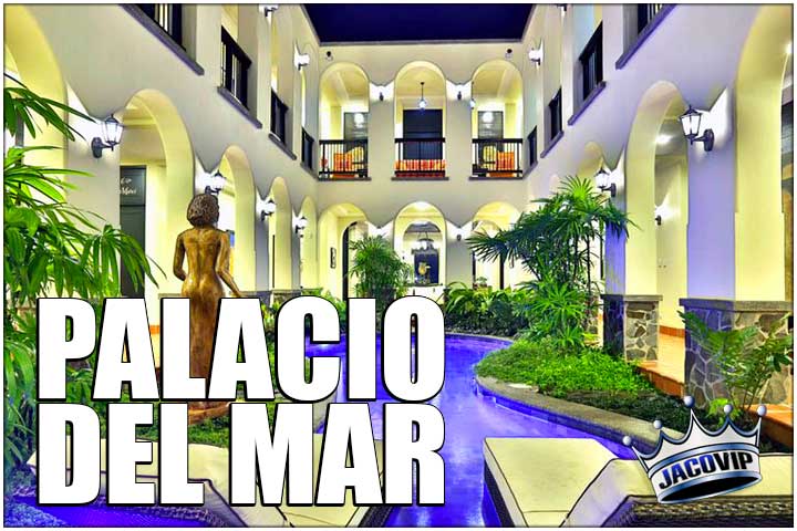 Interior pool view of Palacio Del Mar