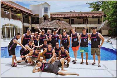 Pool party at Rancho de Sueños private resort in Costa Rica