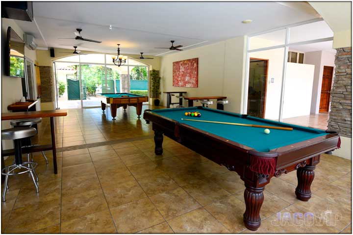 Another angle of pool tables