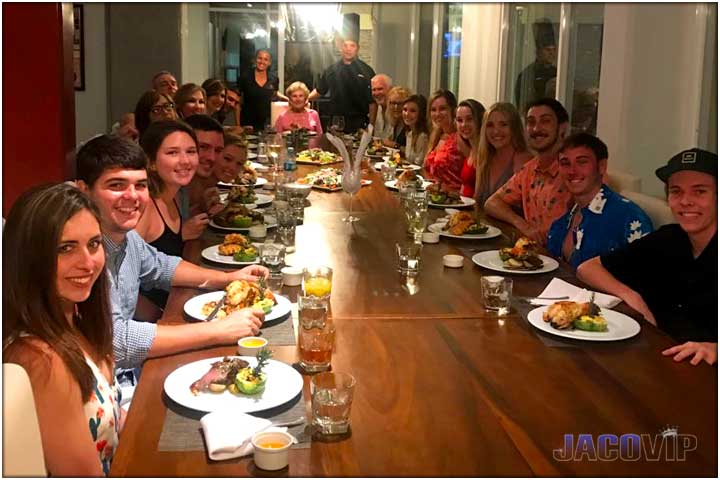 Large group at Rancho de Sueños dining table