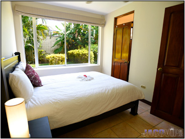 bedroom facing living room