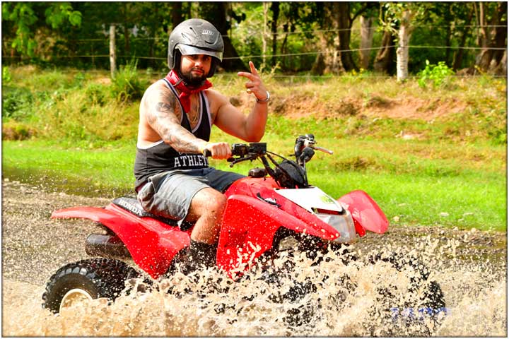 guy on ATV