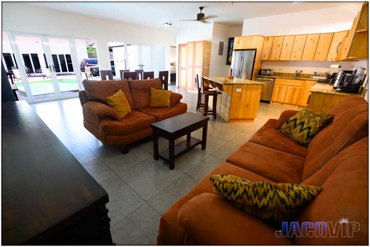 Corner view of sofas in the living room