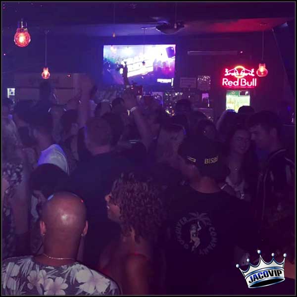 Busy dance floor at Club Lounge Republik in Jaco Costa Rica