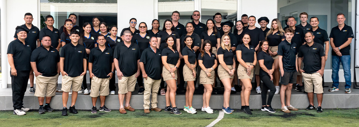 JacoVIP staff in front of check-in office in Jaco Costa Rica
