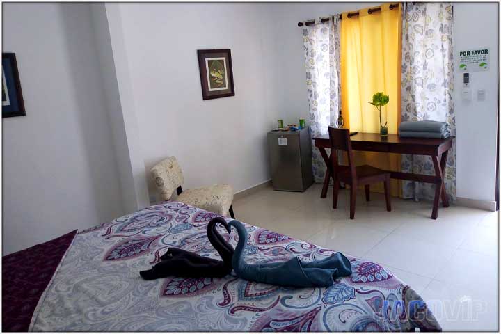 desk and chair in bedroom