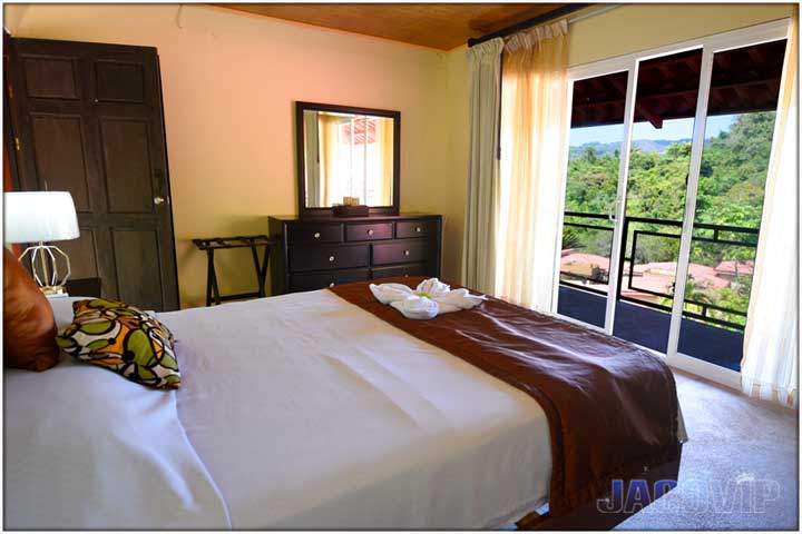 Bedroom with mountain view