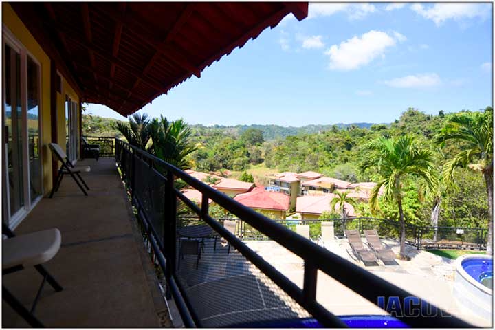 Balcony with mountain view