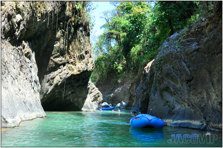 Calm aqua marine river water