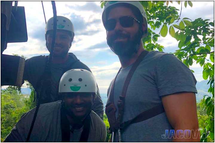 three guys on platform