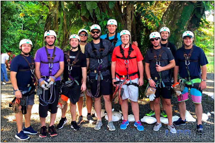 Bachelor party group photo