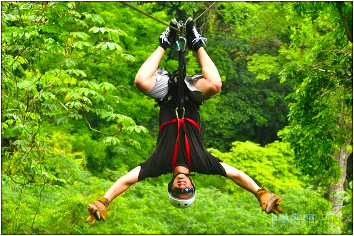 Guy Upside down with arms open